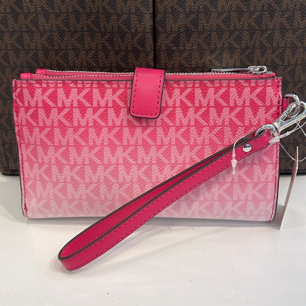 MICHAEL KORS
Jet Set Large Logo Signature Double-Zip Wristlet-Wallet-Phone Case - Picture 7 of 16